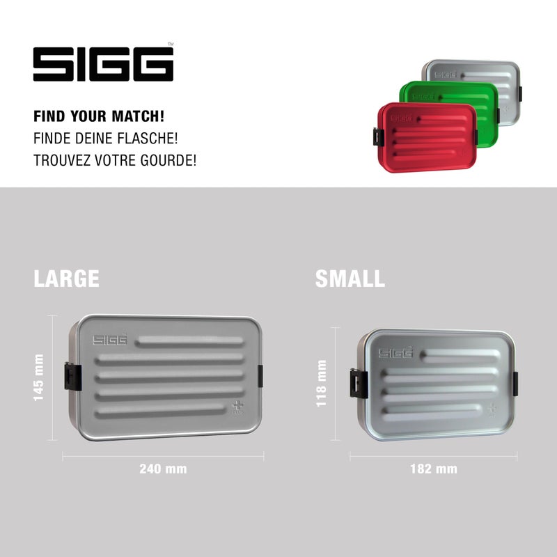 Sigg - Metal Lunch Box Plus - Food Container with Compartments - Swiss Design - Dishwasher Safe - Ultra Light - S/L - Image 5